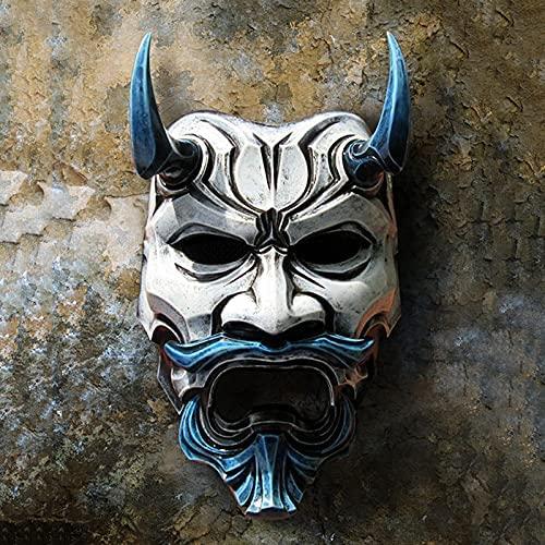 Máscara blanca de samurai